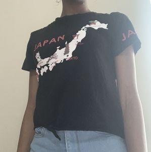 Japan map tee